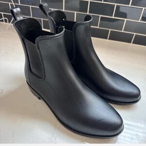 Black Ankle Rain Boots a new day